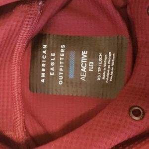 Boys Burgundy and Gray American Eagle Outfitter Hoodie